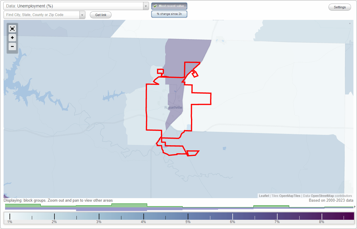 Work and Jobs in Russellville, Alabama (AL) Detailed Stats Occupations