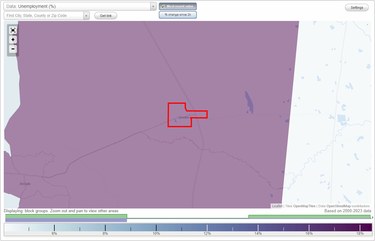 Work and Jobs in Scooba, Mississippi (MS) Detailed Stats Occupations