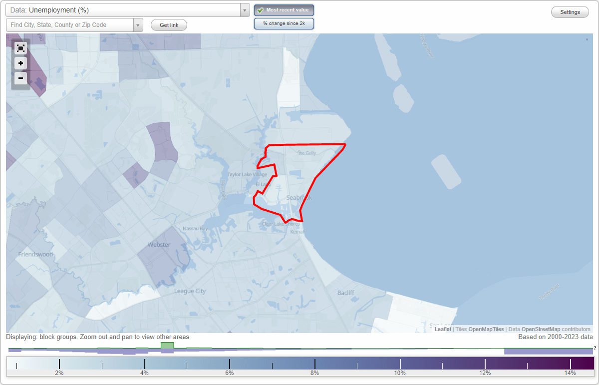 Work and Jobs in Seabrook, Texas (TX) Detailed Stats Occupations