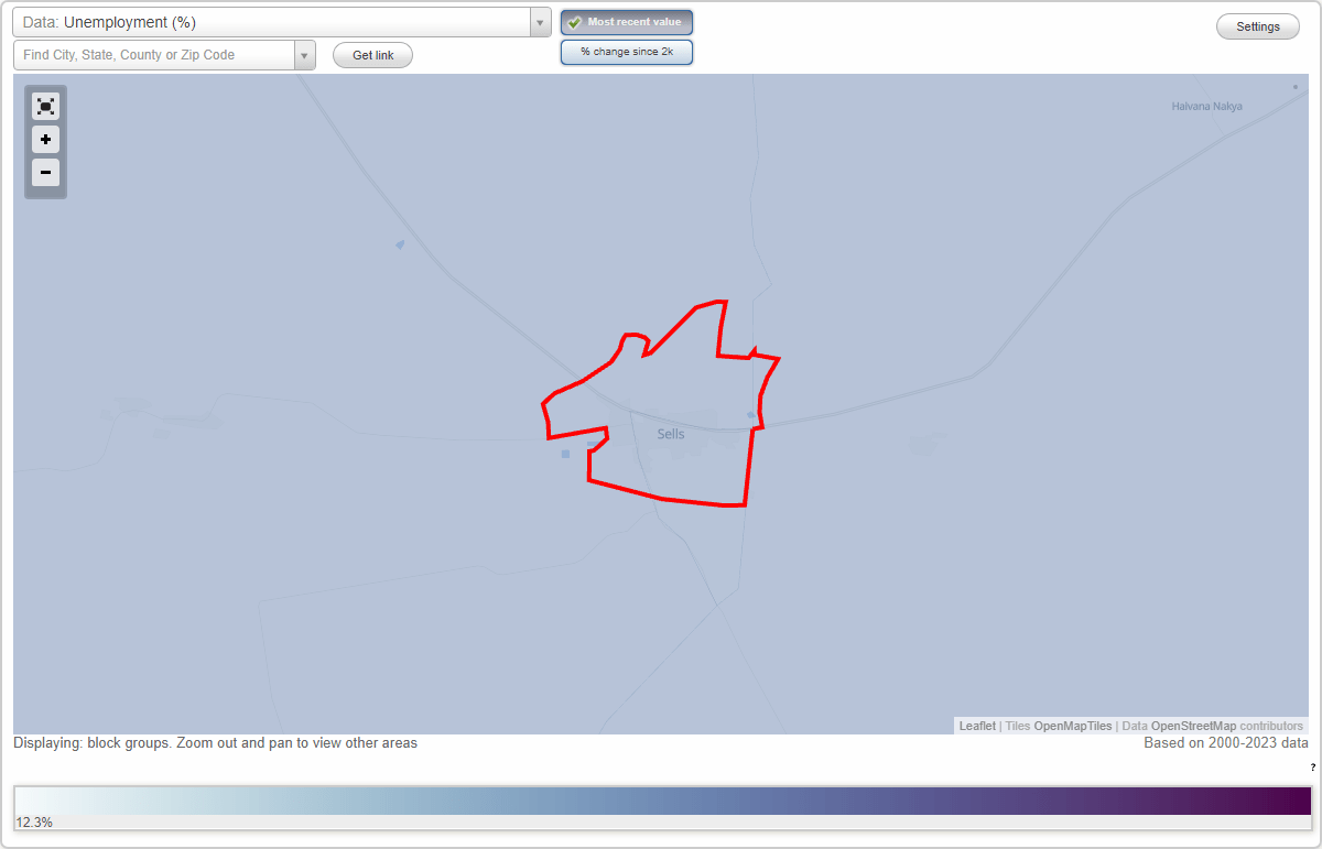 Work and Jobs in Sells, Arizona (AZ) Detailed Stats Occupations