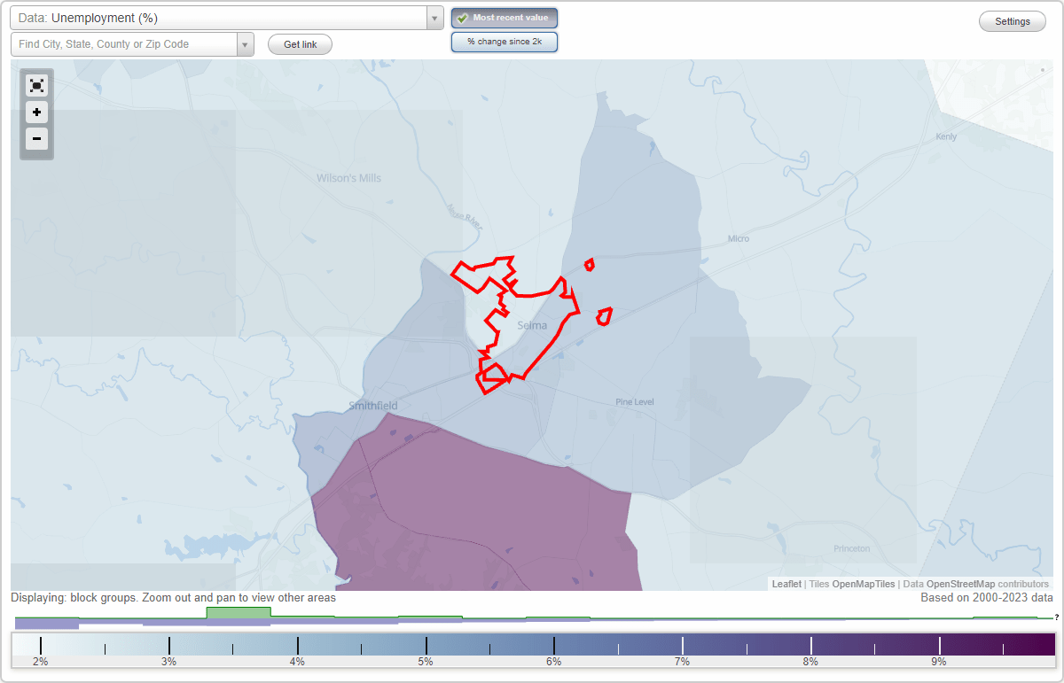 Work and Jobs in Selma, North Carolina (NC) Detailed Stats Occupations