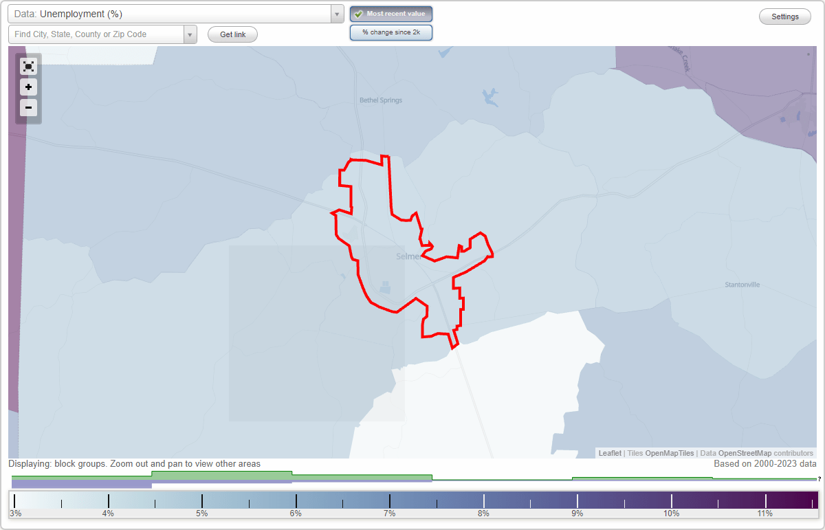Work and Jobs in Selmer, Tennessee (TN) Detailed Stats Occupations