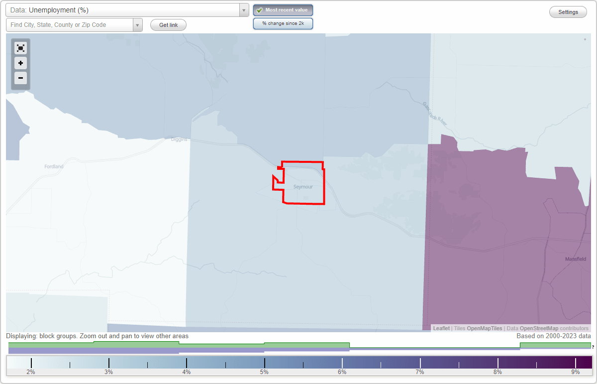 Work and Jobs in Seymour, Missouri (MO) Detailed Stats Occupations, Industries, Unemployment