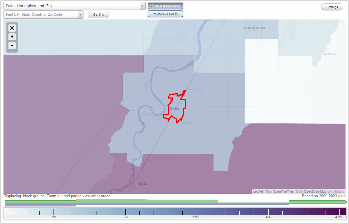 Work and Jobs in Shelley, Idaho (ID) Detailed Stats Occupations