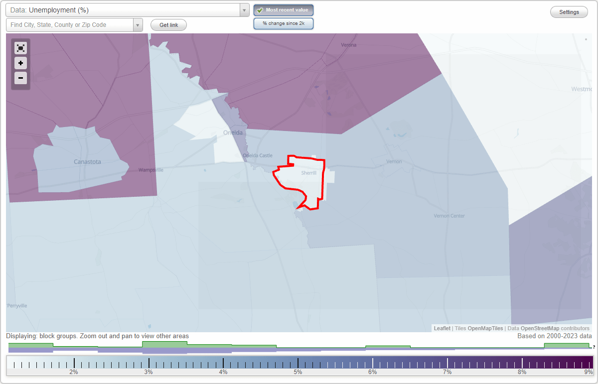 Work and Jobs in Sherrill, New York (NY) Detailed Stats Occupations