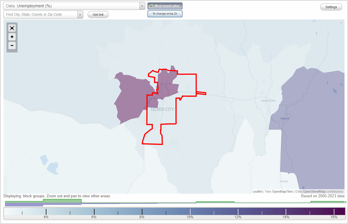 Work and Jobs in Silver City, New Mexico (NM) Detailed Stats