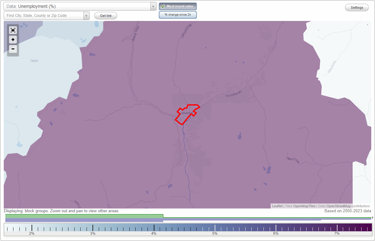 Work and Jobs in Silverton, Colorado (CO) Detailed Stats Occupations