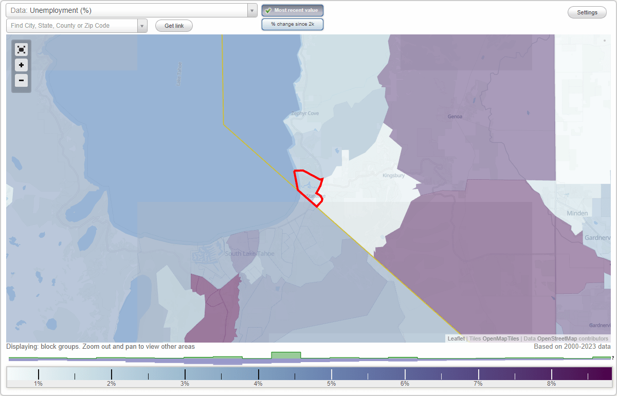 Work and Jobs in Stateline, Nevada (NV) Detailed Stats Occupations