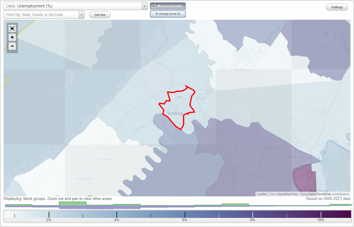 Work and Jobs in Strasburg, Virginia (VA) Detailed Stats Occupations
