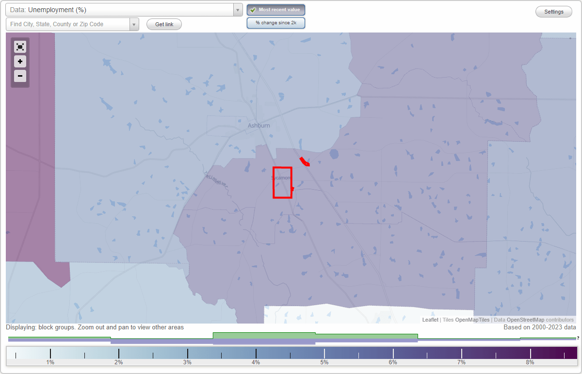 Work and Jobs in Sycamore, (GA) Detailed Stats Occupations