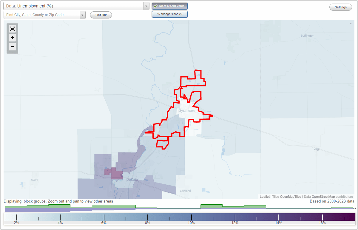 Work and Jobs in Sycamore, Illinois (IL) Detailed Stats Occupations
