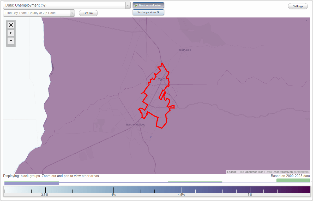 Work and Jobs in Taos, New Mexico (NM) Detailed Stats Occupations