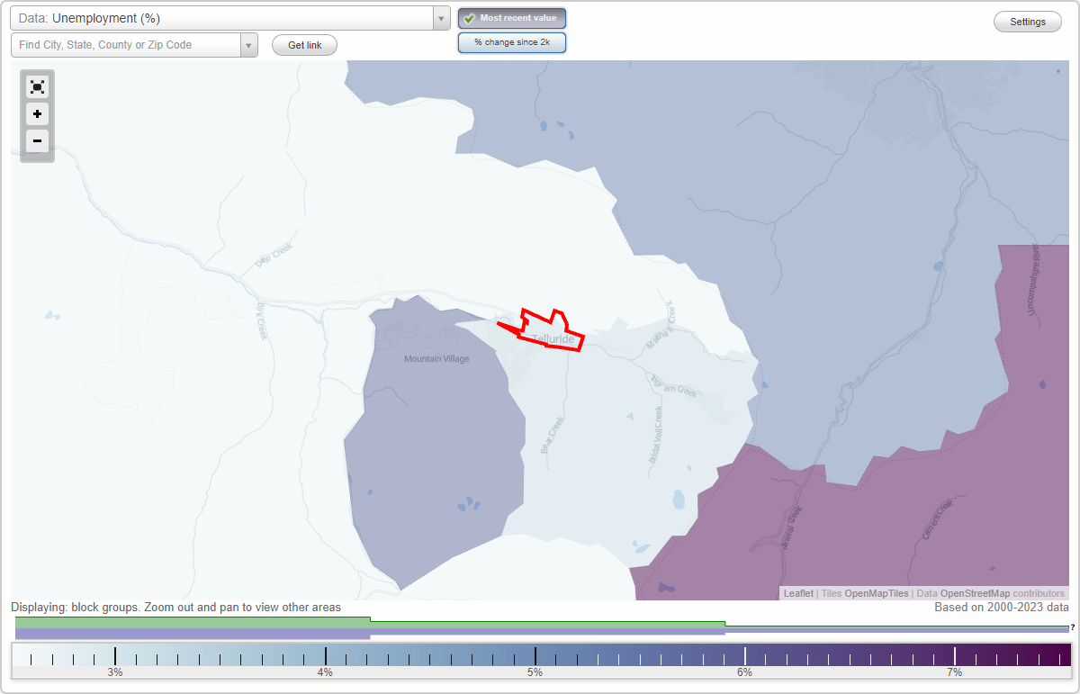 Work and Jobs in Telluride, Colorado (CO) Detailed Stats Occupations