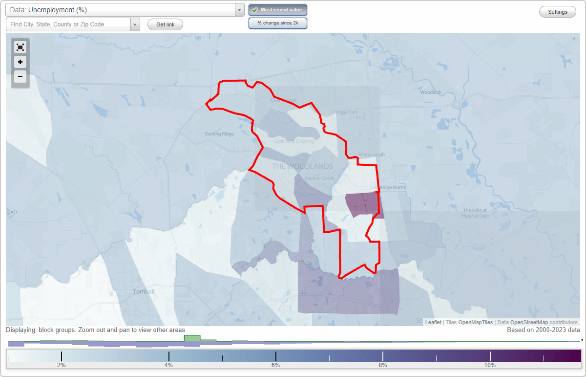Work and Jobs in The Woodlands, Texas (TX) Detailed Stats Occupations