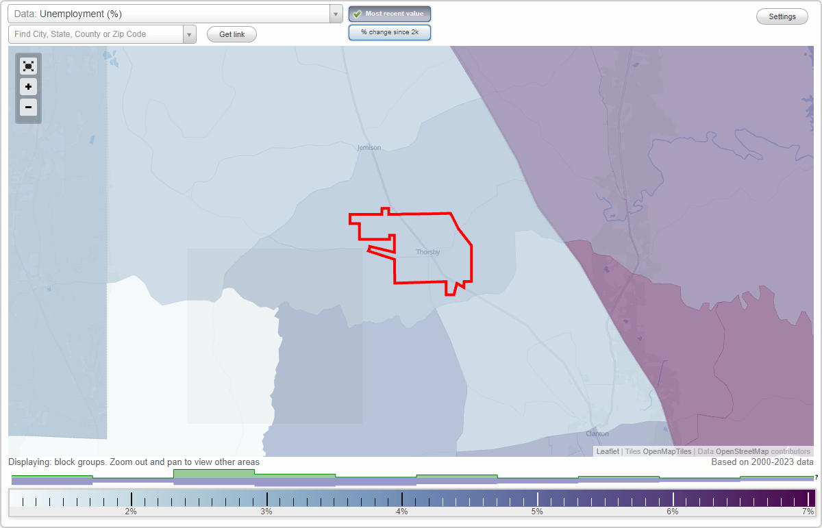Work and Jobs in Thorsby, Alabama (AL) Detailed Stats Occupations