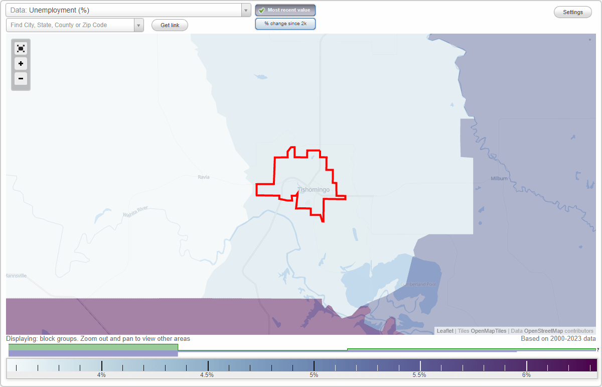 Work and Jobs in Tishomingo, Oklahoma (OK) Detailed Stats Occupations