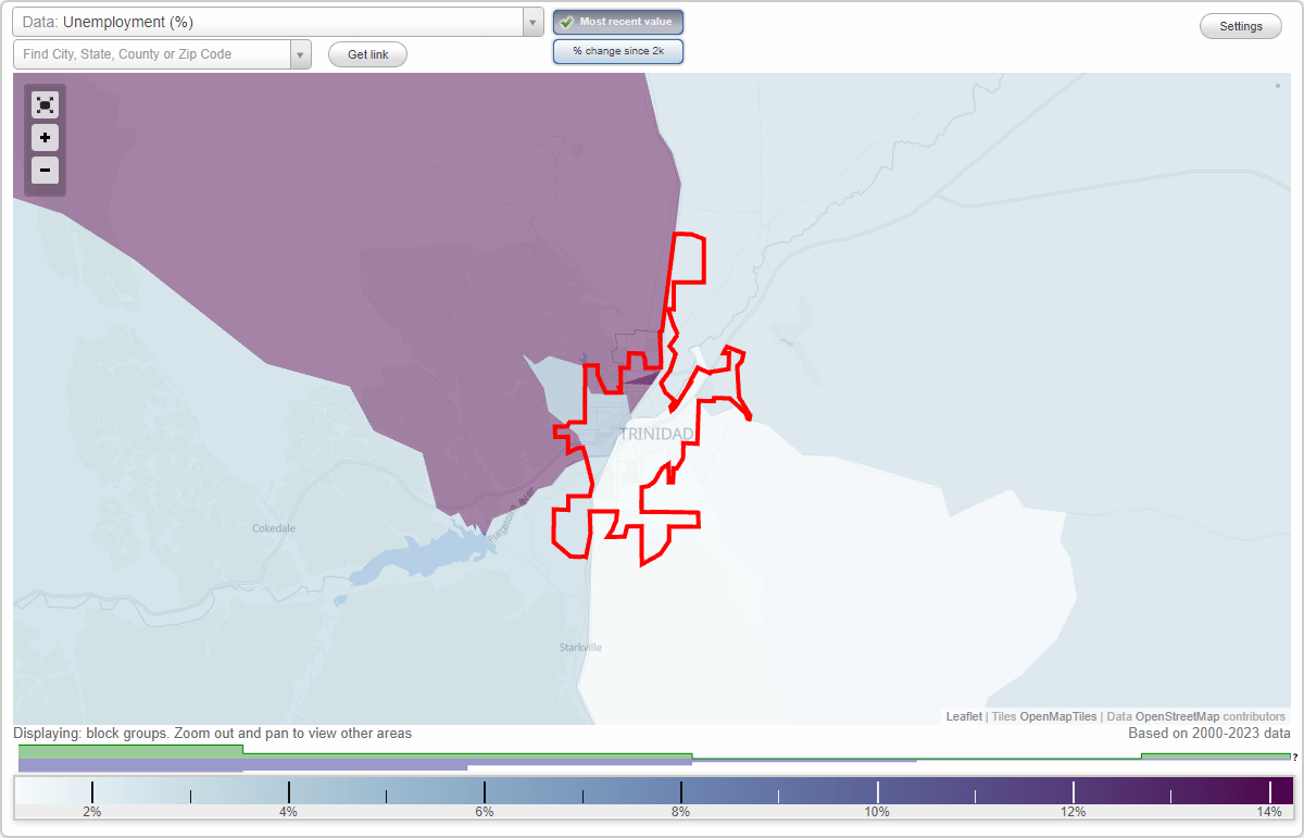 Work and Jobs in Trinidad, Colorado (CO) Detailed Stats Occupations