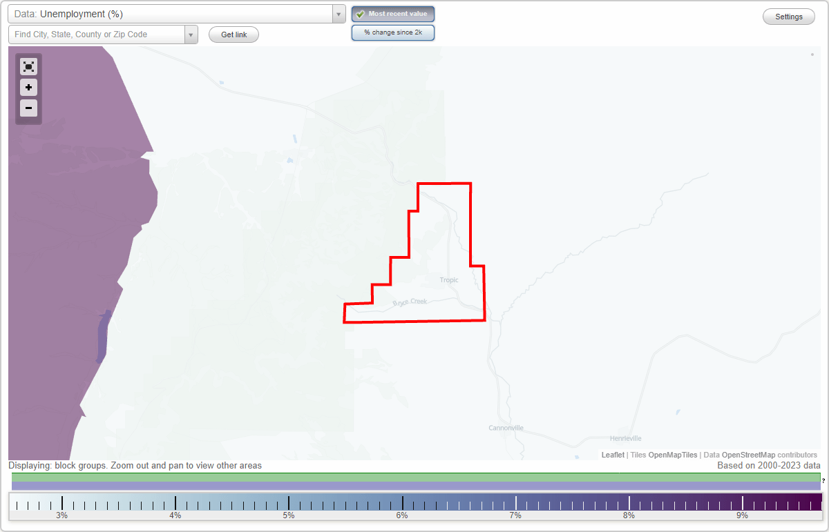 Work and Jobs in Tropic, Utah (UT) Detailed Stats Occupations