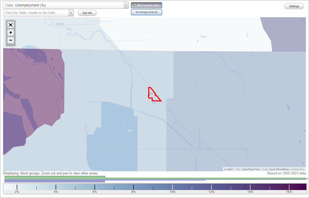 Work and Jobs in Tulelake, California (CA) Detailed Stats Occupations