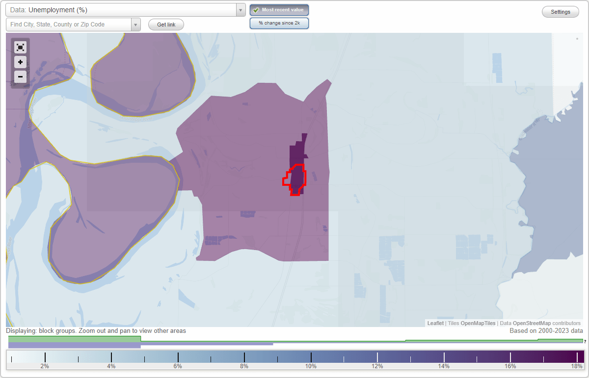 Work and Jobs in Tunica, Mississippi (MS) Detailed Stats Occupations, Industries, Unemployment