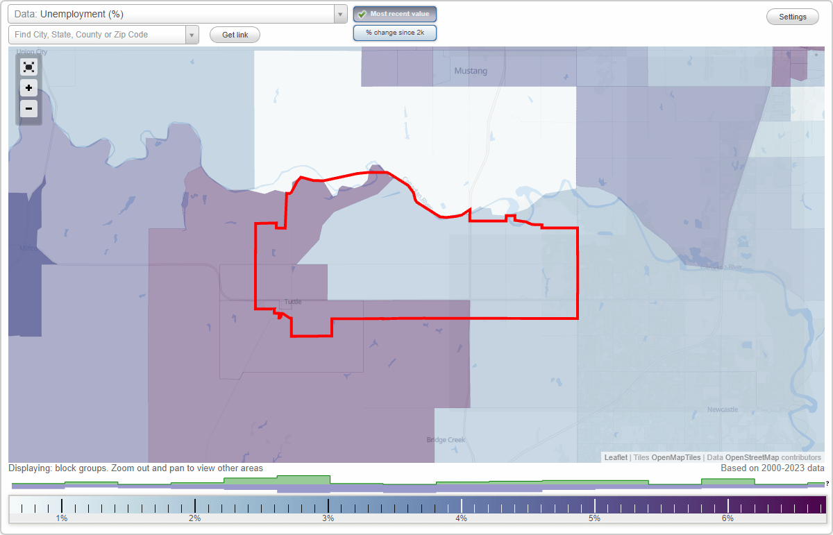 Work and Jobs in Tuttle, Oklahoma (OK) Detailed Stats Occupations, Industries, Unemployment