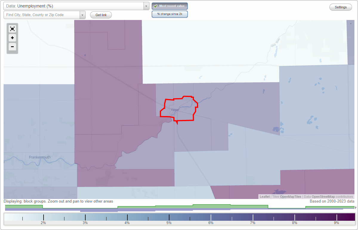 Work and Jobs in Vassar, Michigan (MI) Detailed Stats Occupations