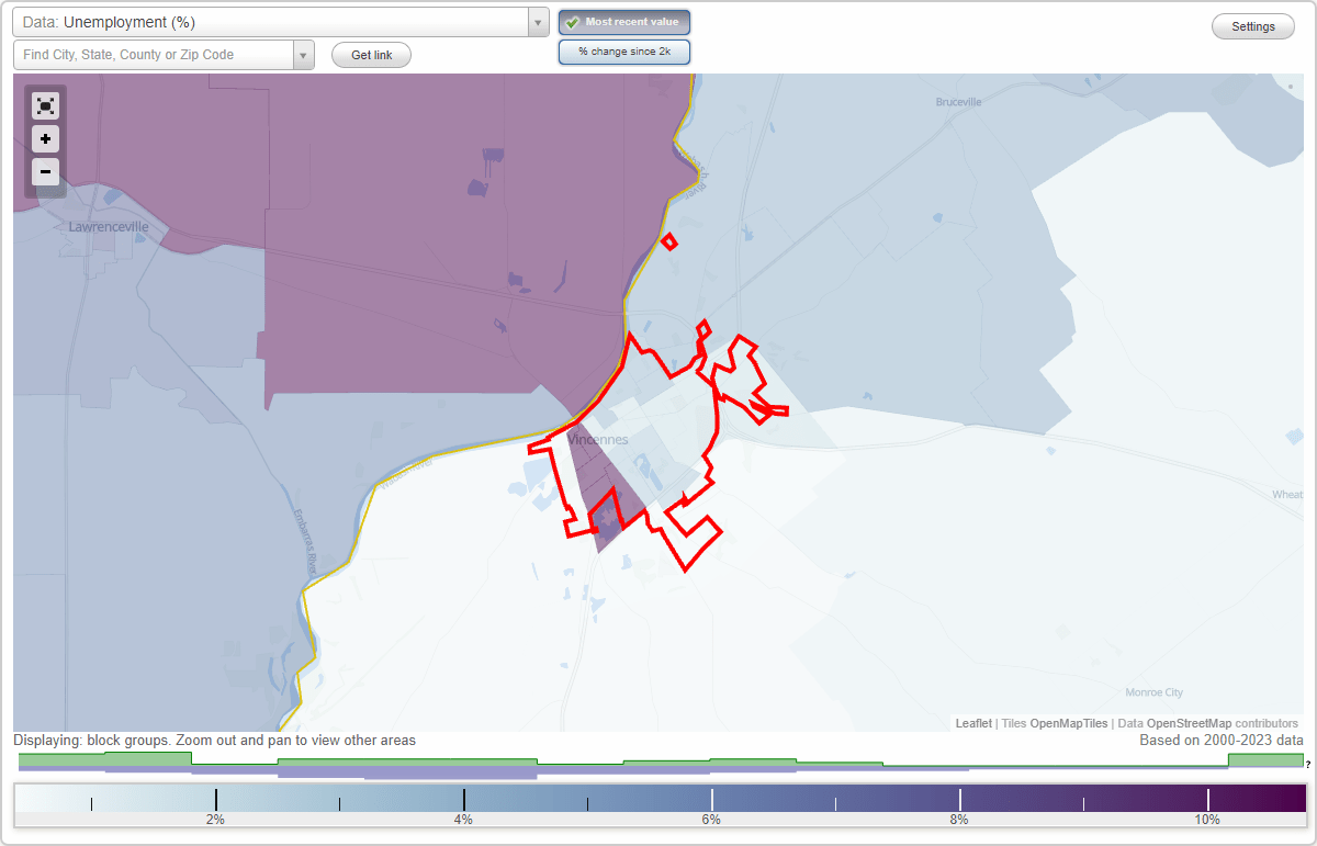 Work and Jobs in Vincennes, Indiana (IN) Detailed Stats Occupations
