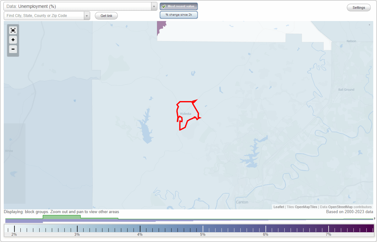 Work and Jobs in Waleska, (GA) Detailed Stats Occupations