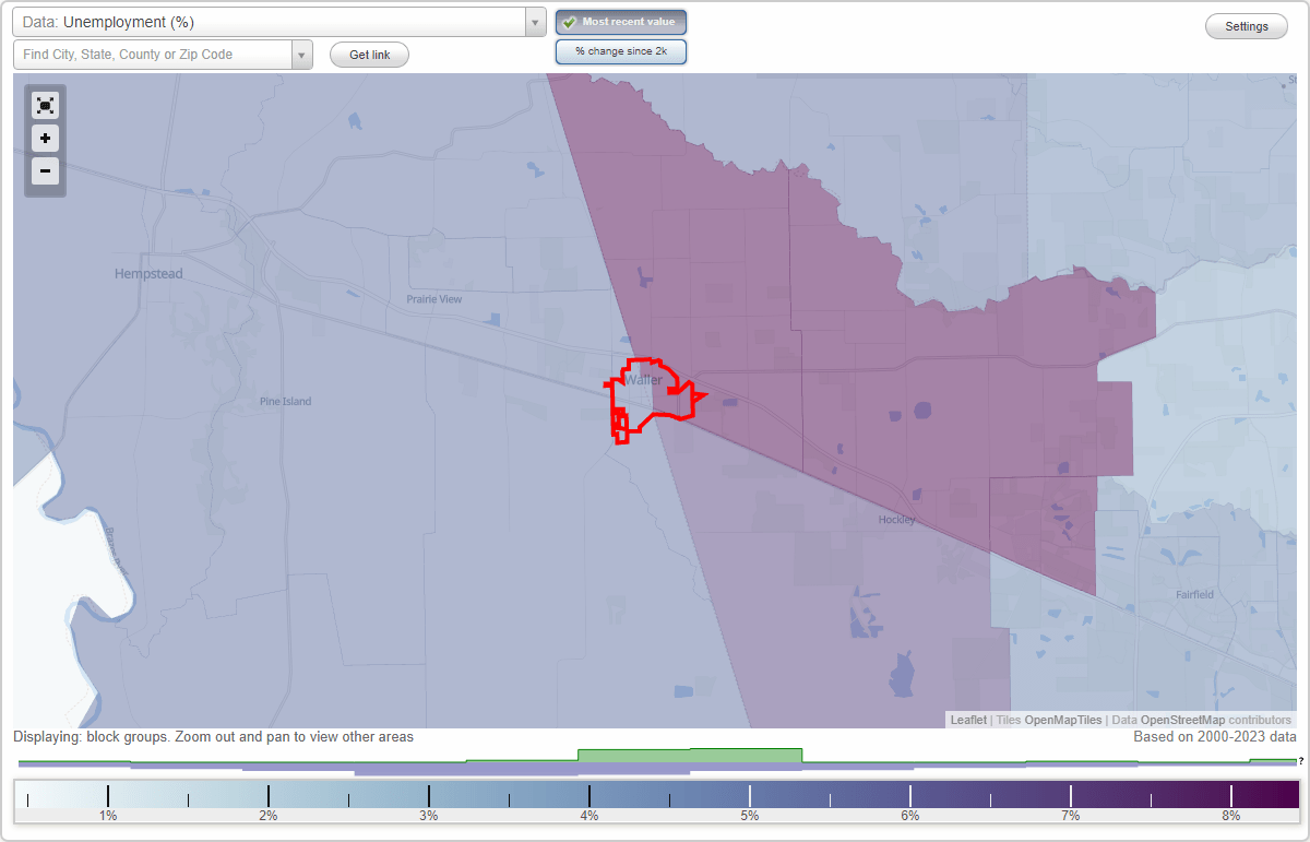 Work and Jobs in Waller, Texas (TX) Detailed Stats Occupations, Industries, Unemployment