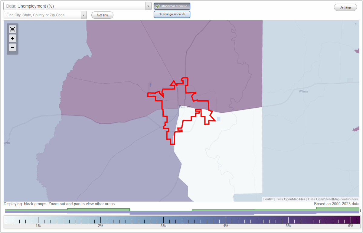 Work and Jobs in Warren, Arkansas (AR) Detailed Stats Occupations, Industries, Unemployment
