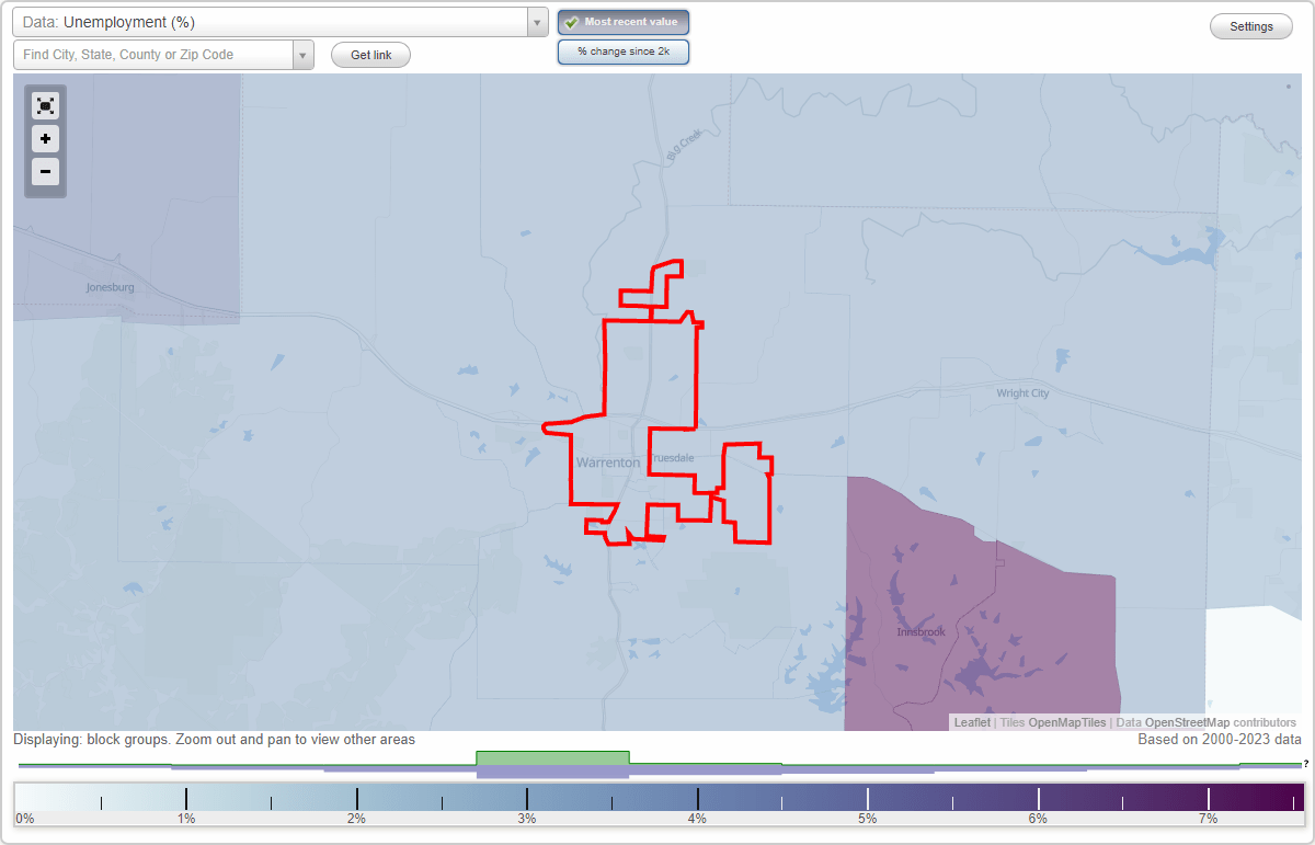 Work and Jobs in Warrenton, Missouri (MO) Detailed Stats Occupations
