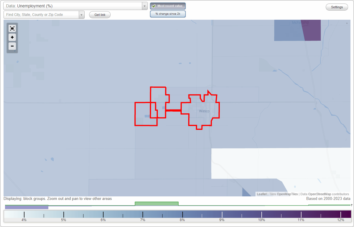 Work and Jobs in Wasco, California (CA) Detailed Stats Occupations