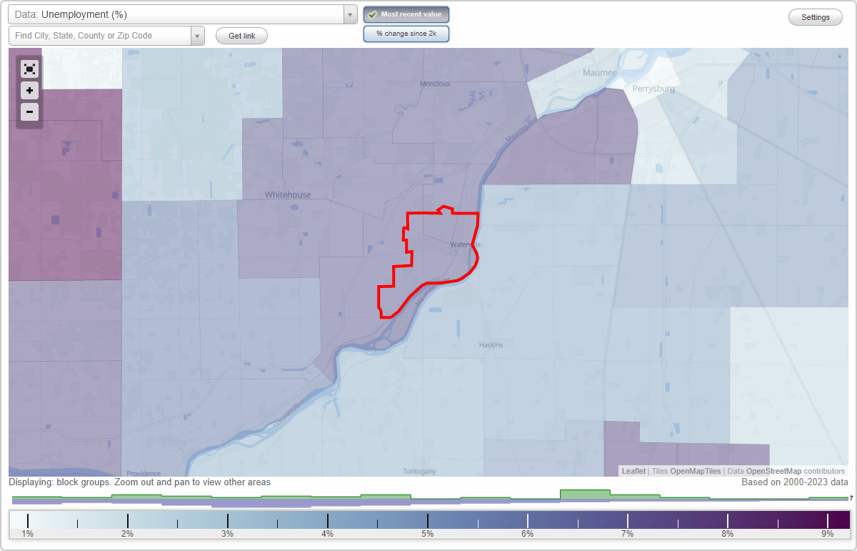 Work and Jobs in Waterville, Ohio (OH) Detailed Stats Occupations
