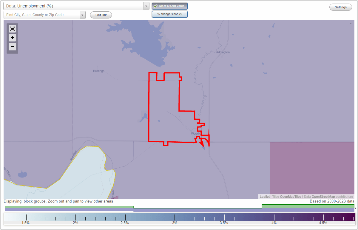 Work and Jobs in Waurika, Oklahoma (OK) Detailed Stats Occupations, Industries, Unemployment