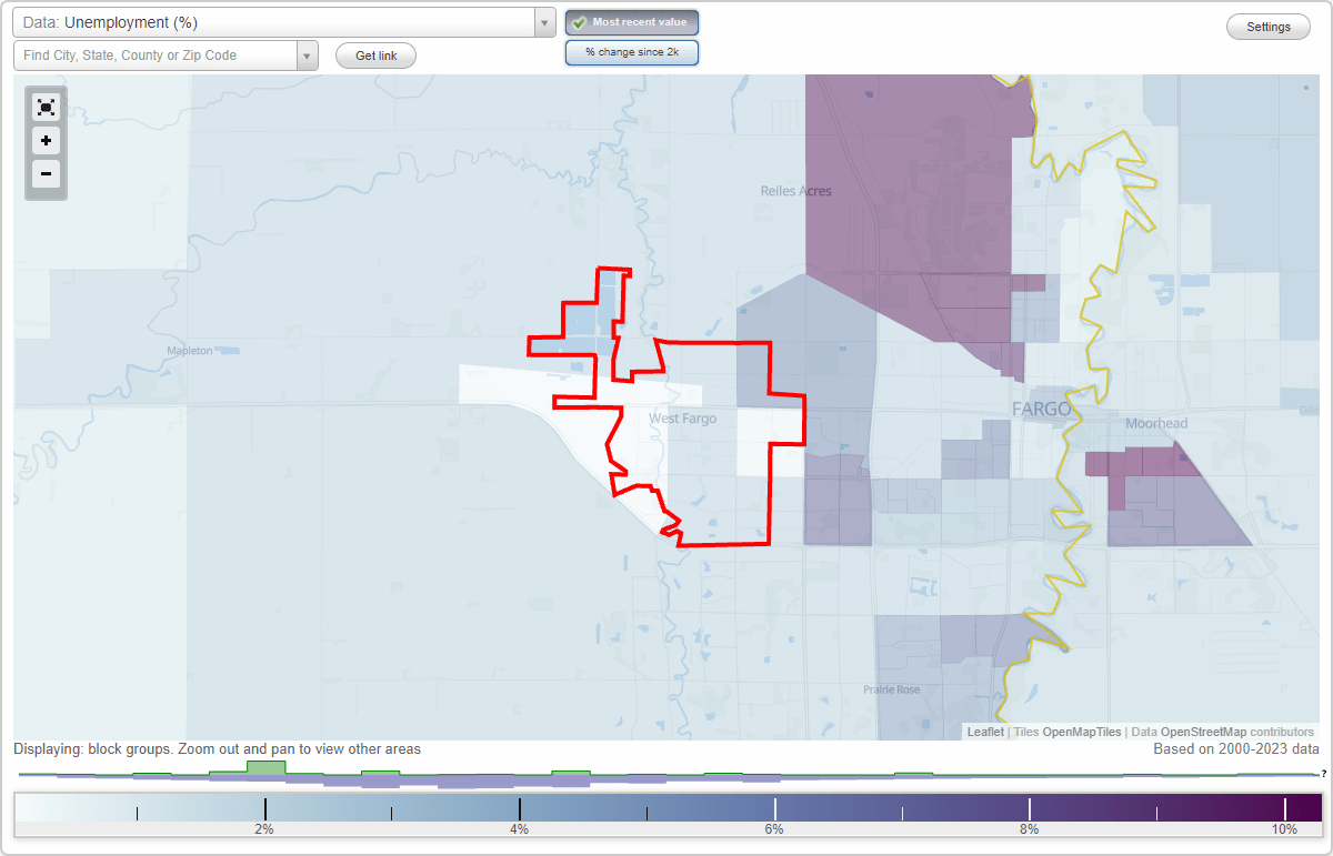 Work and Jobs in West Fargo, North Dakota (ND) Detailed Stats