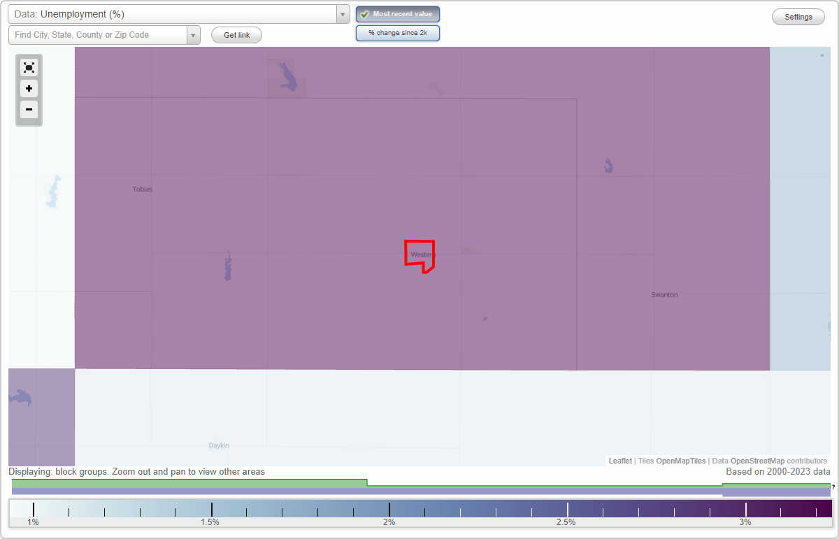 Work and Jobs in Western, Nebraska (NE) Detailed Stats Occupations