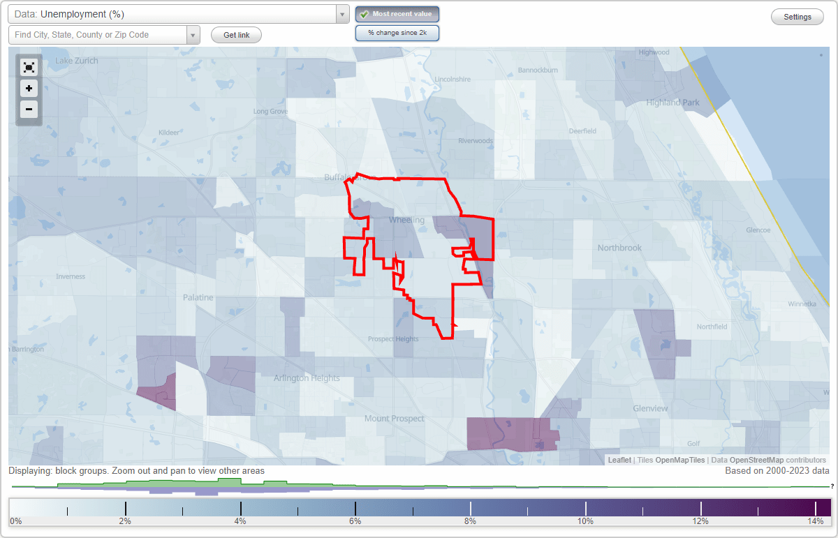 Work and Jobs in Wheeling, Illinois (IL) Detailed Stats Occupations
