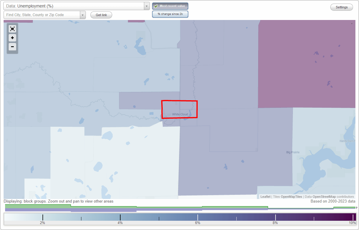 Work and Jobs in White Cloud, Michigan (MI) Detailed Stats Occupations
