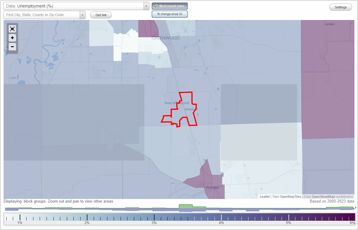 Work and Jobs in Whiteland, Indiana (IN) Detailed Stats Occupations