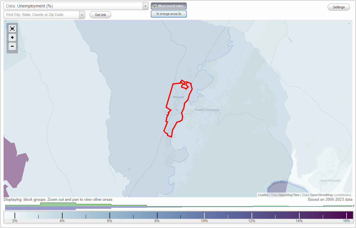 Work and Jobs in Whitwell, Tennessee (TN) Detailed Stats Occupations