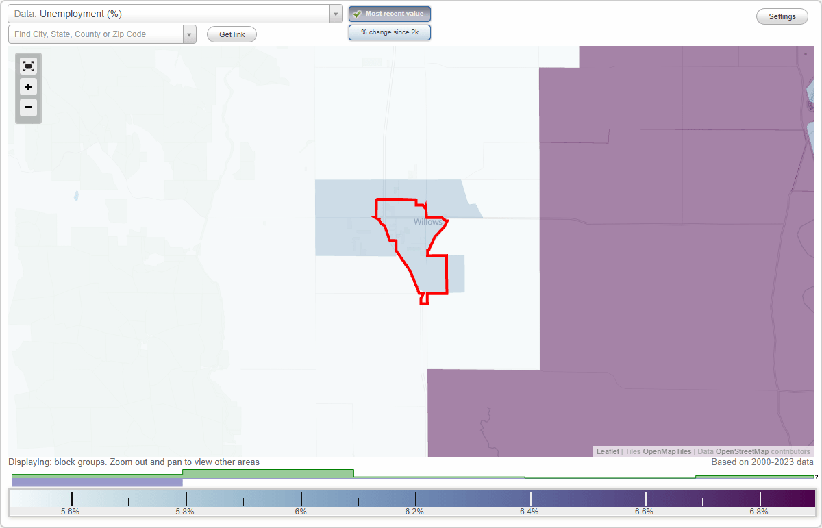 Work and Jobs in Willows, California (CA) Detailed Stats Occupations