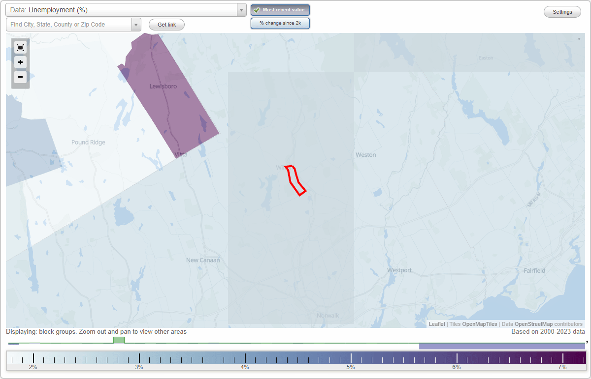 Work and Jobs in Wilton Center, Connecticut (CT) Detailed Stats
