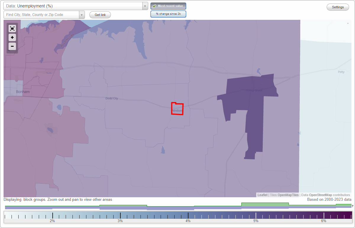 Work and Jobs in Windom, Texas (TX) Detailed Stats Occupations