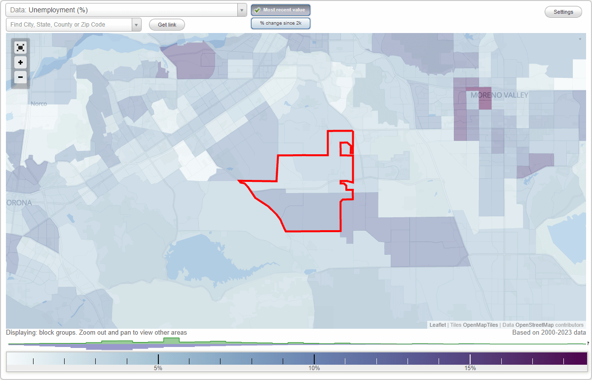 Work and Jobs in Woodcrest, California (CA) Detailed Stats Occupations