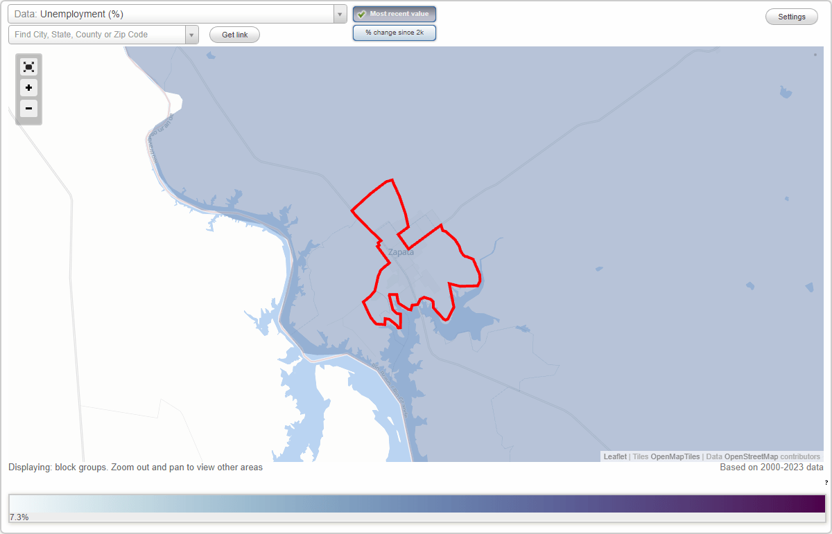Work and Jobs in Zapata, Texas (TX) Detailed Stats Occupations