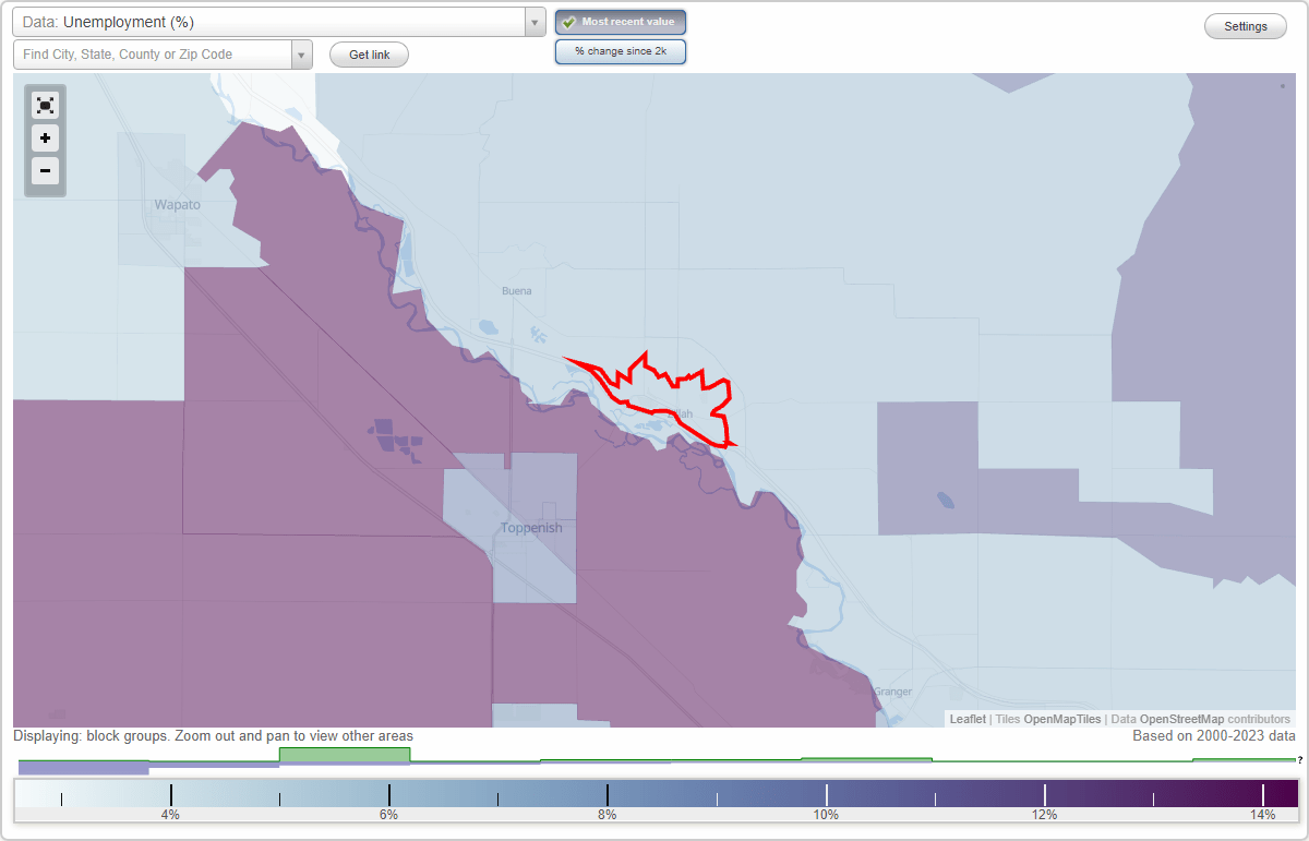 Work and Jobs in Zillah, Washington (WA) Detailed Stats Occupations