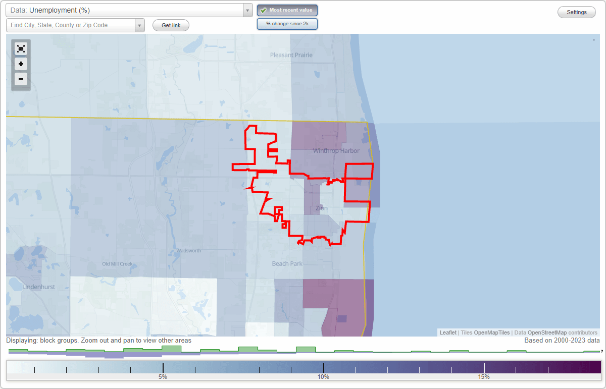 Work and Jobs in Zion, Illinois (IL) Detailed Stats Occupations