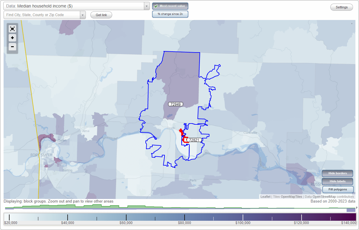 ZIP Code 73523 Altus Afb Map and Data