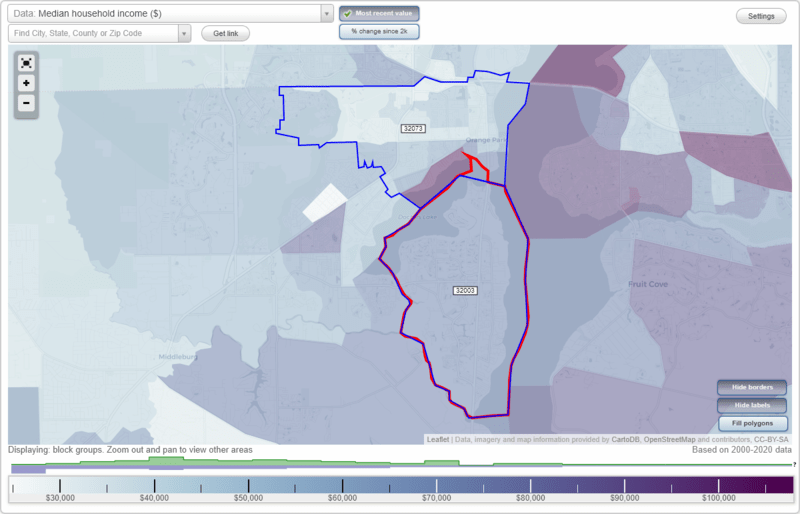 Fleming Island, Florida (FL) Zip Code Map Locations, Demographics