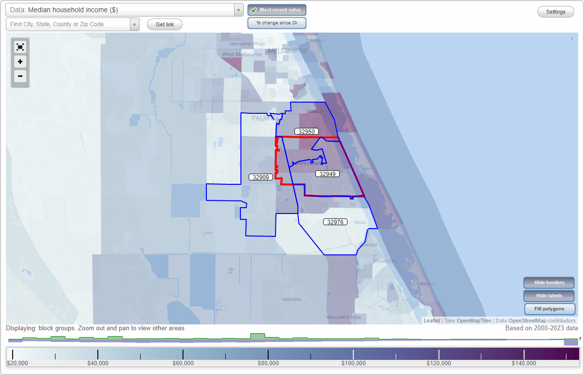 GrantValkaria, Florida (FL) Zip Code Map Locations, Demographics list of zip codes